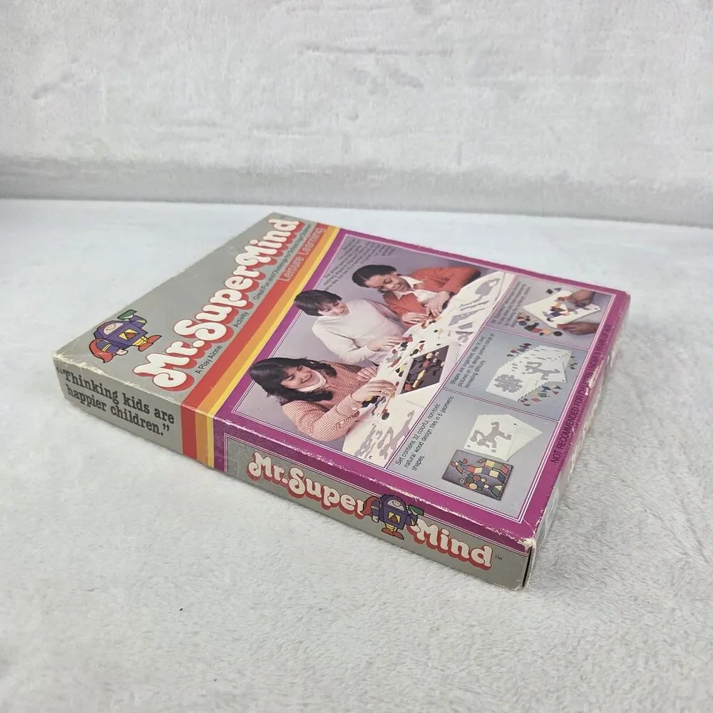 Vintage 1981 Mr SuperMind Puzzle Game Leisure Learning Complete W/ Extras‎